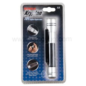Sonca Torch,Alluminium Focusing. Krypton. Uses 2 Aa Batteries