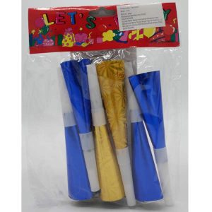Party Horn, 15cm, Laser Type, 6Pcs/Pkt