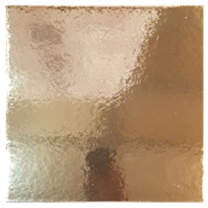 St-Cake Board 3Mm Square Golden- 10/25 Cm, Per Carton Of 50 Pcs