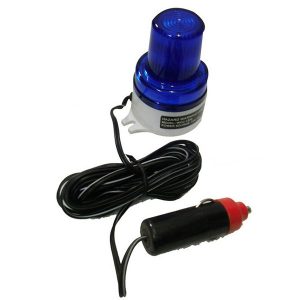 Strobe Light 12 Vdc With Cigarette Lighter Socket R/Bl/Amb