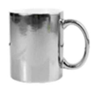 Sublimation Mug 11Oz, Metallic Silver | Add Shine to Every Custom Design