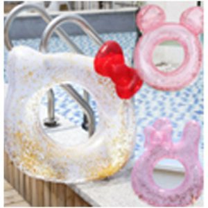 Swim Ring 60cm With Shiny Sequins Inside & Bow On Side