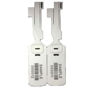 Plastic Seal With Rectangular Head And Serial Numbers 28Cm Sunpower Neon Pink