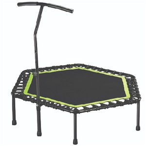 Trampoline 125cm Green With Handle, Height 28cm