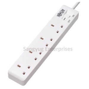 Tripp Lite 4-Outlet Power Strip – BS1363A Outlets, 220–250V AC, 13A, 1.8m Cord, White | Reliable Power Solution