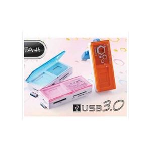 Usb 3.0 Card Reader Cheetah Cliptec Orange