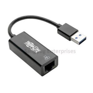 USB 3.0 to Gigabit Ethernet NIC Network Adapter - 10/100/1000 Mbps, Black Tripp-Lite
