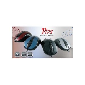 Usb Viva Red-Optic Mouse 1000Dpi Cliptec Maroon
