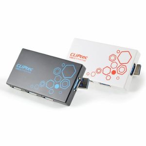Volcano Usb3.0 4 Ports Hub Cliptec Black