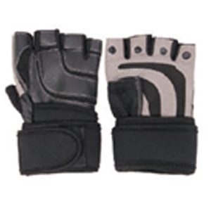 SPL608 Weight Lifting Gloves, With Grip, Full Upto Wrist Wrapped With Velcro, Large