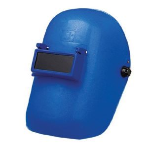 Welding Masks Blue Plastic Shield, With Handle, Tinted Window