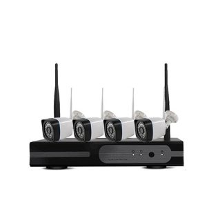 WiFi NVR 4Ch 1080P With 4XBullet IP66 Wifi Camera With Adaptor Plugs