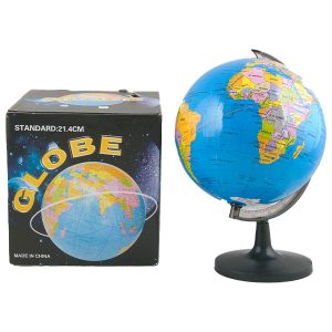 World Globe With Stand 21.4Cm In Printed Box