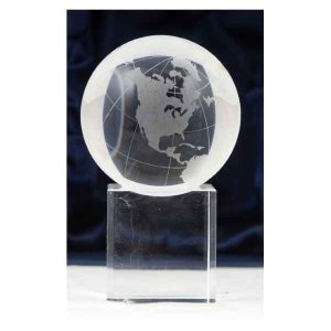 World Globe With Stand In Box 10.6cm In Printed Box