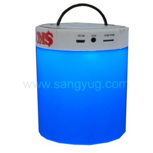 Portable Bluetooth Speaker With Touch Control Night Light, Tf Card, Hands-Free Calling