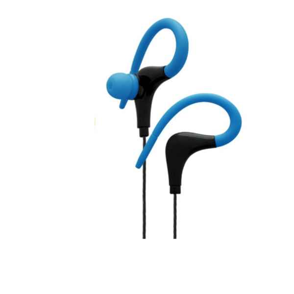 X-Tion Max Sports Secure Fit Earphone With Microphone Cliptec Blue