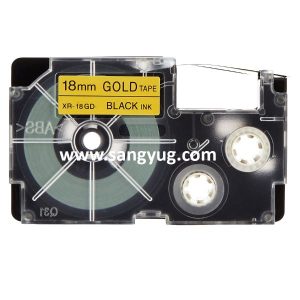 XR-18GD1 Label Tape Cassette 18Mm Casio Black On Gold