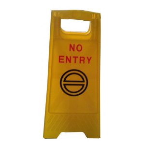 Yellow A Sign, No Entry/Mind The Step