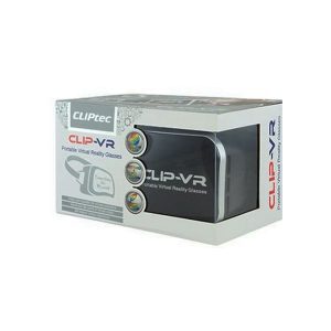 Portable Virtual Reality Vr Glasses (Hd Optival Lens, Light Weight) - 210 Cliptec Black