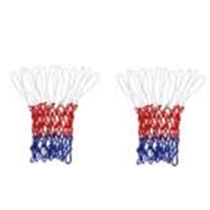 Professional Heavy Duty Basketball Nbet, Official Standard Size and Weight, Polyester, 260G/Each, White/Red/Blue