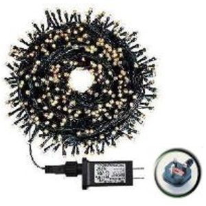 Led Christmas Lights,13Meters, 100L,Black Pvc Cable,31V 6W,With End Plug,