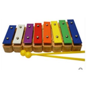 Metallophone Wooden & Metal, 8 Tone, 23X13X3cm (LXWXH)