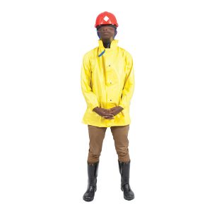 Pvc Spray Suits Jacket W/O Hood, W/O Lining, Yellow, No Pockets , Elasticated Wrist.