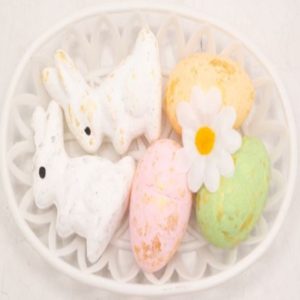 Easter Basket With Two Bunnies