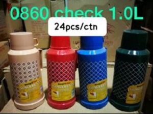 Vacuum Flask With Diamond Design, 1L
