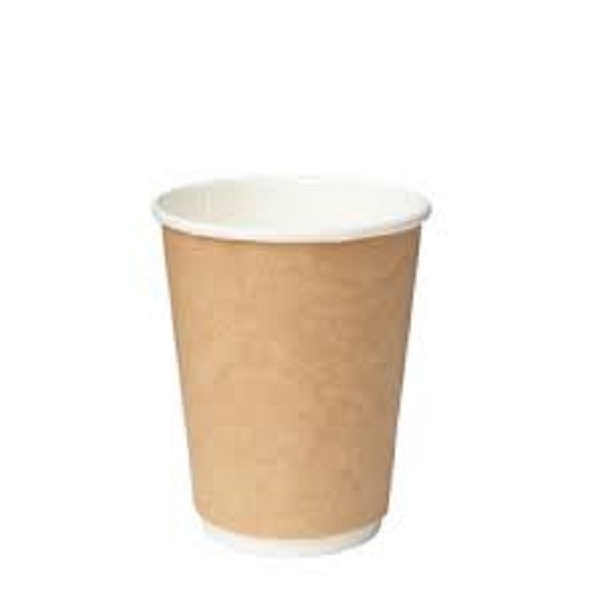 Double Wall Plain Paper Cup 8Oz, Biodegradable