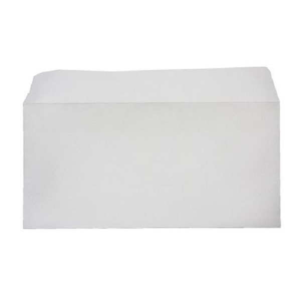 DL Size Plain White Envelope, Carton Of 1,000 Pcs