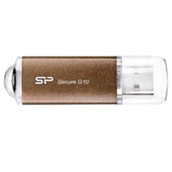 Flash Disk Secure G10 W/Data Protection 16Gb Silicon Power Gold