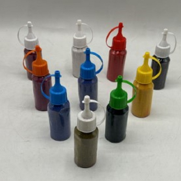 Rangoli bottle with Nozal Cap (10 colors/Set) 100gm