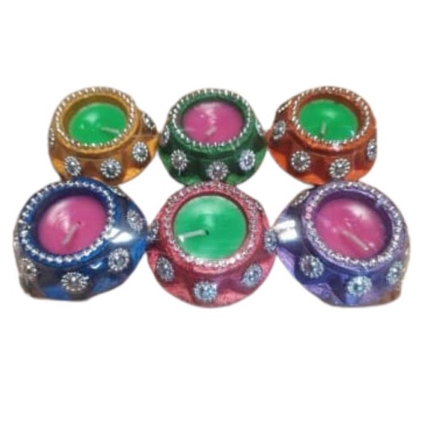 Matka Shape Clay Diya 6pcs/Pkt