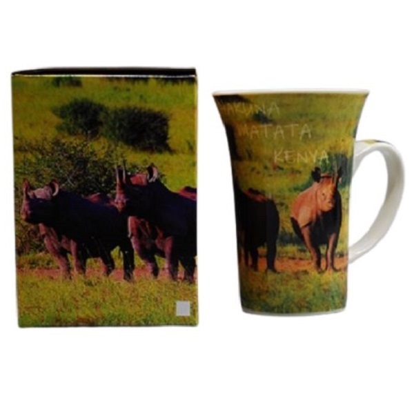 Ceramic Mug Rhino Print