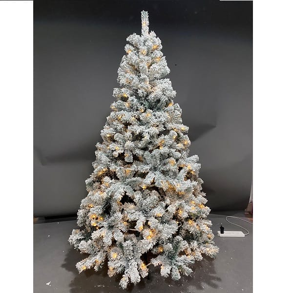 6Ft Flocked PVC Christmas Tree