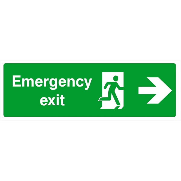 Emergency Exit Hanging Light Right Arrow
