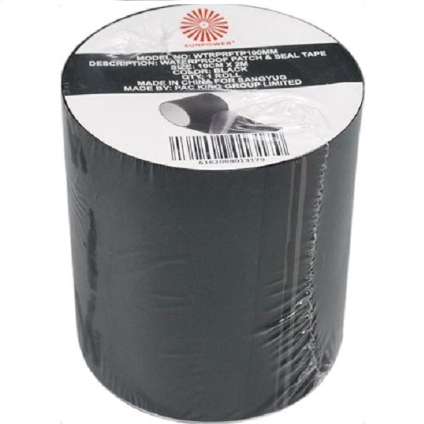 Waterproof Patch Sealing Tape Black, 100Mmx2M