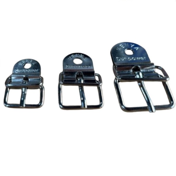 Heavy-Duty Iron Roll Rivet Buckle – 20mm | Rugged and Reliable Strap Fastening