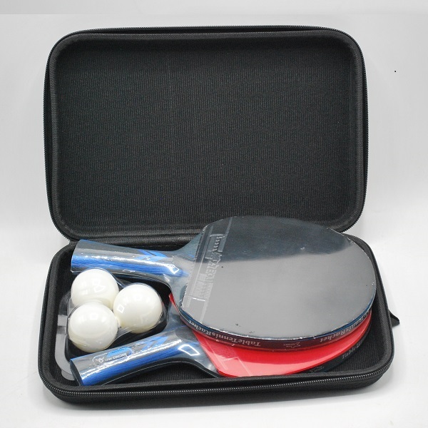 TT Bat (Racket) X 2pcs With 3 White Balls