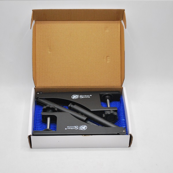 TT Net & Post Metal Heavyduty Post With Blue Net Striker Sports