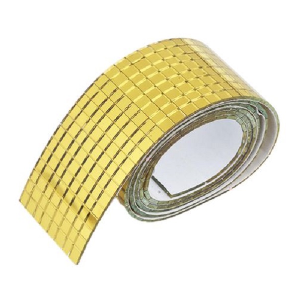 Glass Copper Mirror Decorative Wall Sticker, Self Adhesive Roll of 4cm*100cm