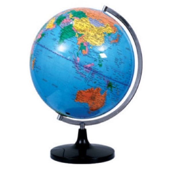 World Globe PVC With Plastic Base With Light 30cm, USB Powered