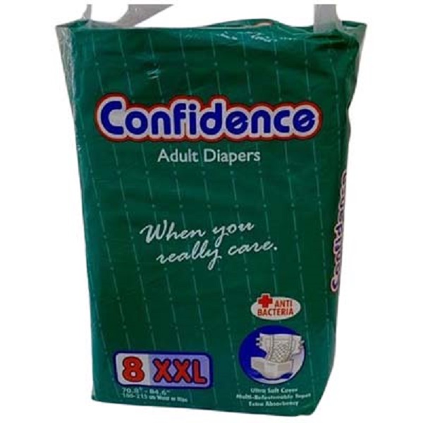 Confidence Adult Tie On Diapers XX-Large Pkt Of 8