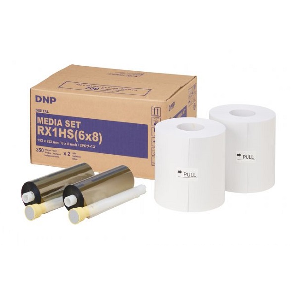 Media Paper Roll With Ribbon For DNP Printer RX1 Can Print 350 Prints Each 6X8 Inch