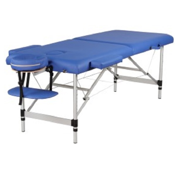 Two Section Right-Angle Aluminum Alloy Massage Bed, 60cm Width, 185*60*5cm