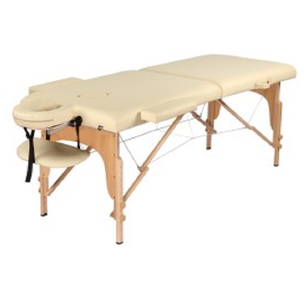 Two Section Right Angle Beech Legs Massage Bed, 70cm Width, 185*70*5cm