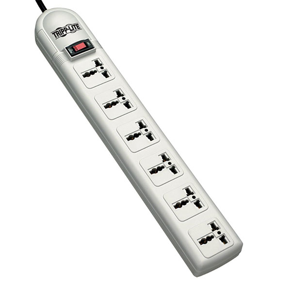 6 Way Extension Socket Universal Socket With Surge Protection, 1.8m Cable