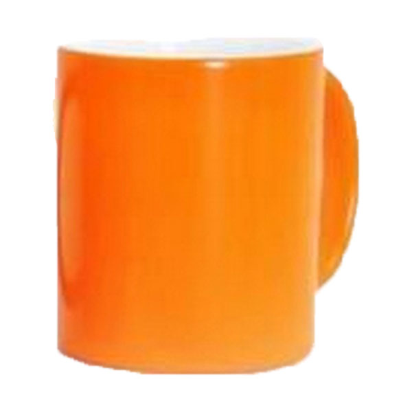 Orange Ceramic Magic Mug Semigloss 11Oz