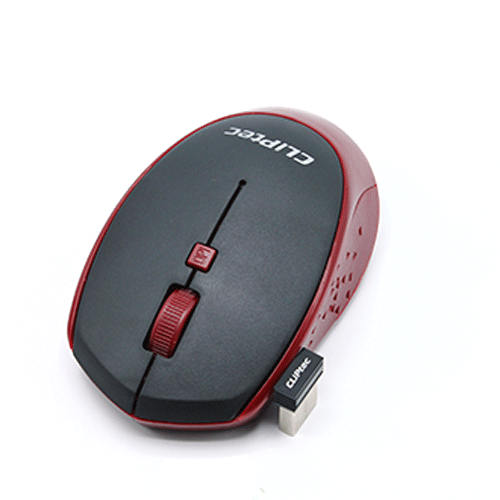 Innovif - 1600Dpi 2.4Ghz Wireless Optical Mouse Cliptec Maroon